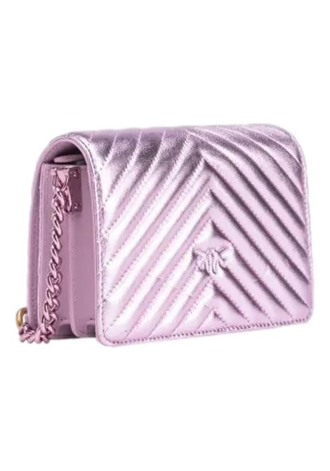 MINI LOVE BAG CLICK METAL CHEVRON PINKO | bags | 100067 A1JEWWGB